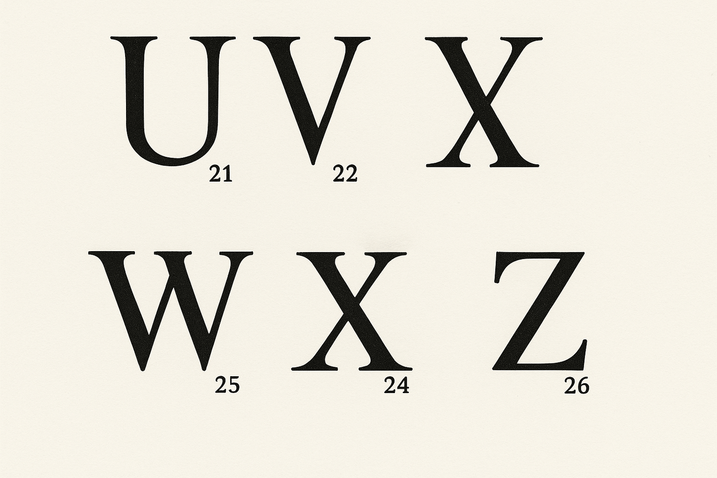 Alphabet Engravings S700125 - Rosa argento