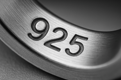 Rg9 Silver Ring - Premium Quality S101525 - Rosa argento