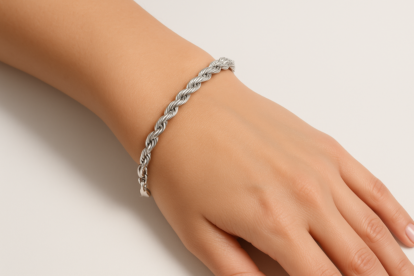 Bracelet on woman's wrist