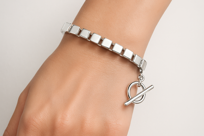 Bracelet on woman's wrist