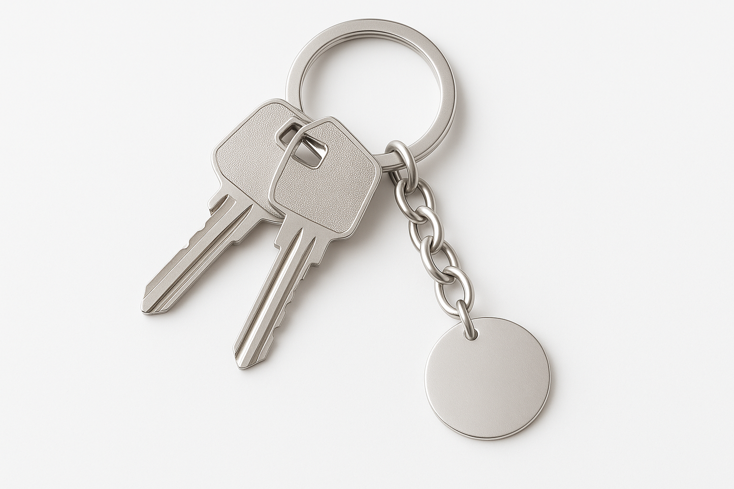 Circular Pendant Keychain Main Product Photo