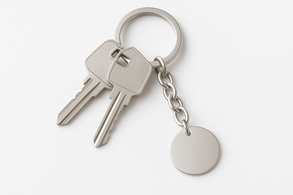 Circular Pendant Keychain Main Product Photo