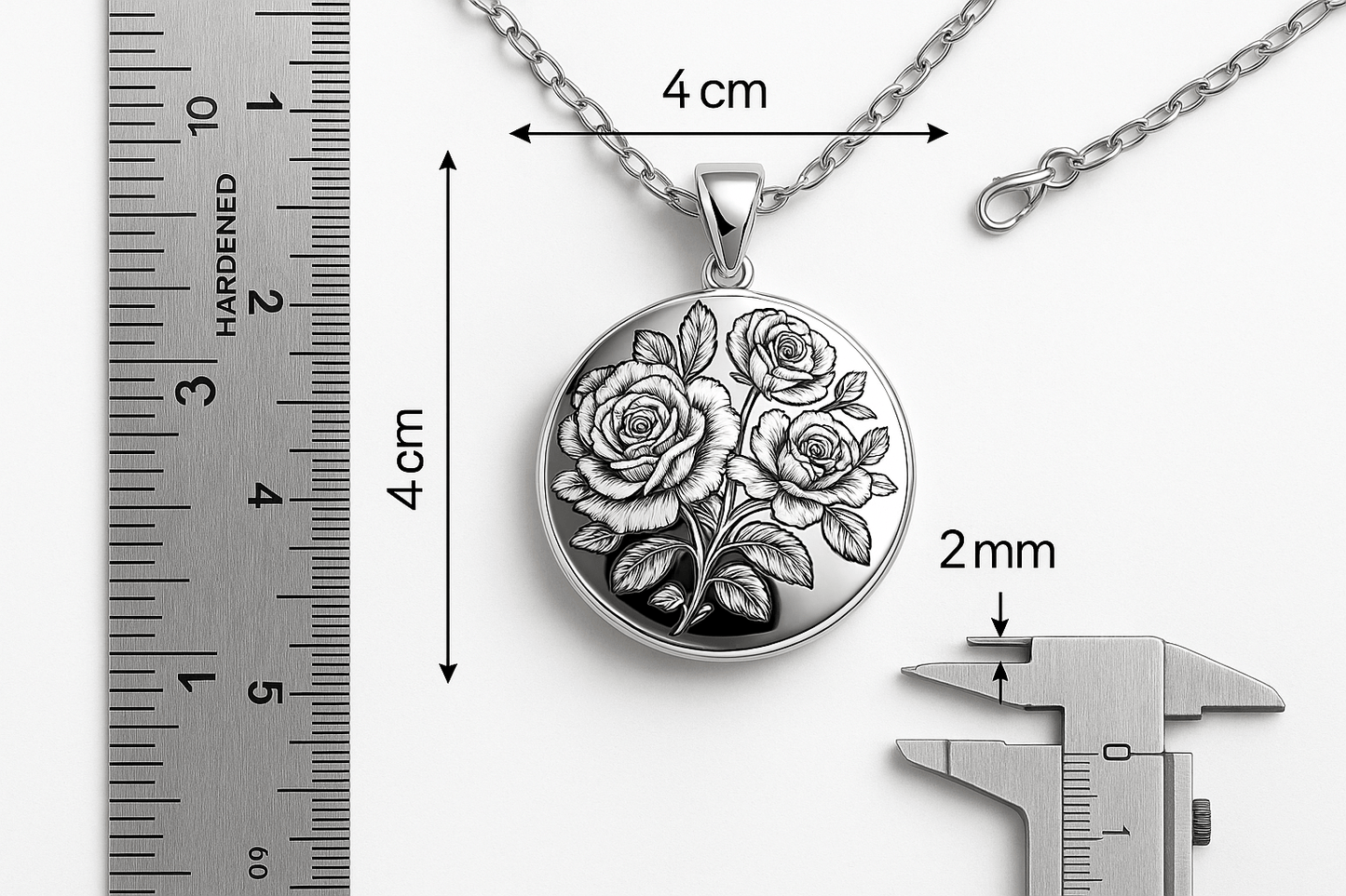 Psn6 necklace S202425 - Rosa argento