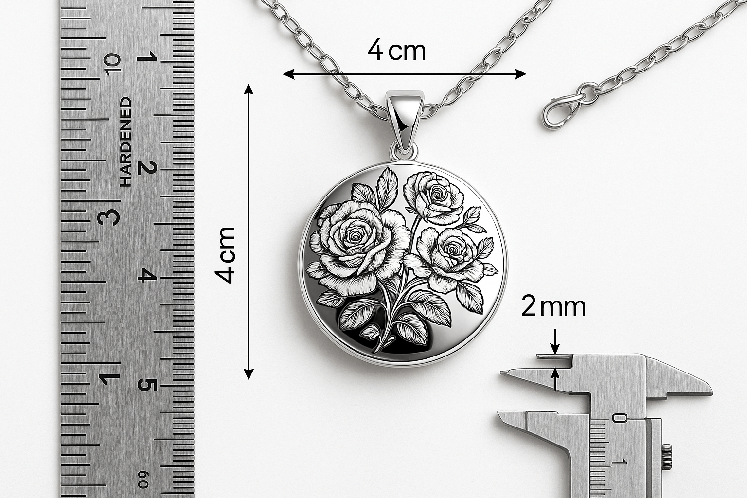 Psn6 necklace S202425 - Rosa argento