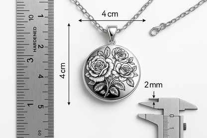 Psn6 necklace S202425 - Rosa argento