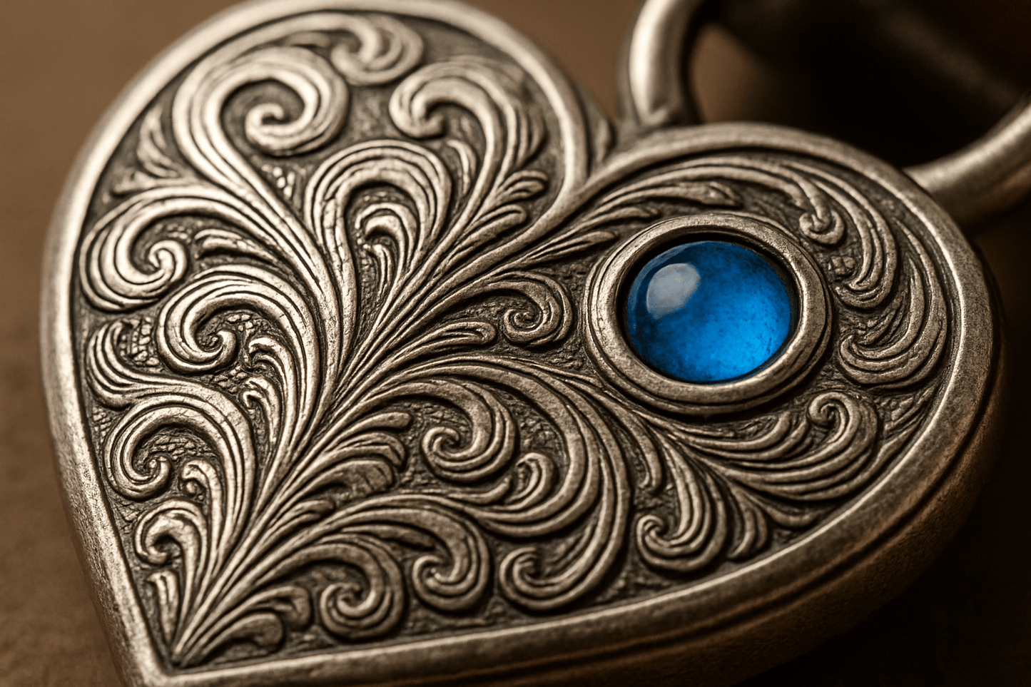 Ks14 Silver Heart Keychain - Premium Quality S501425 - Rosa argento