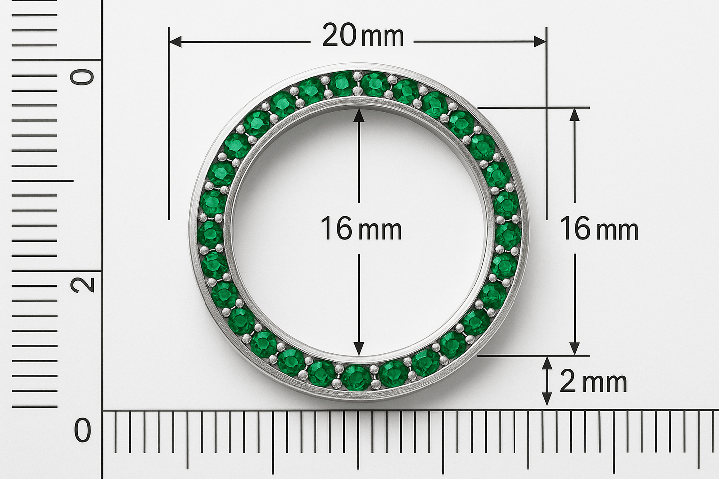 Rg9 Silver Ring - Premium Quality S101525 - Rosa argento