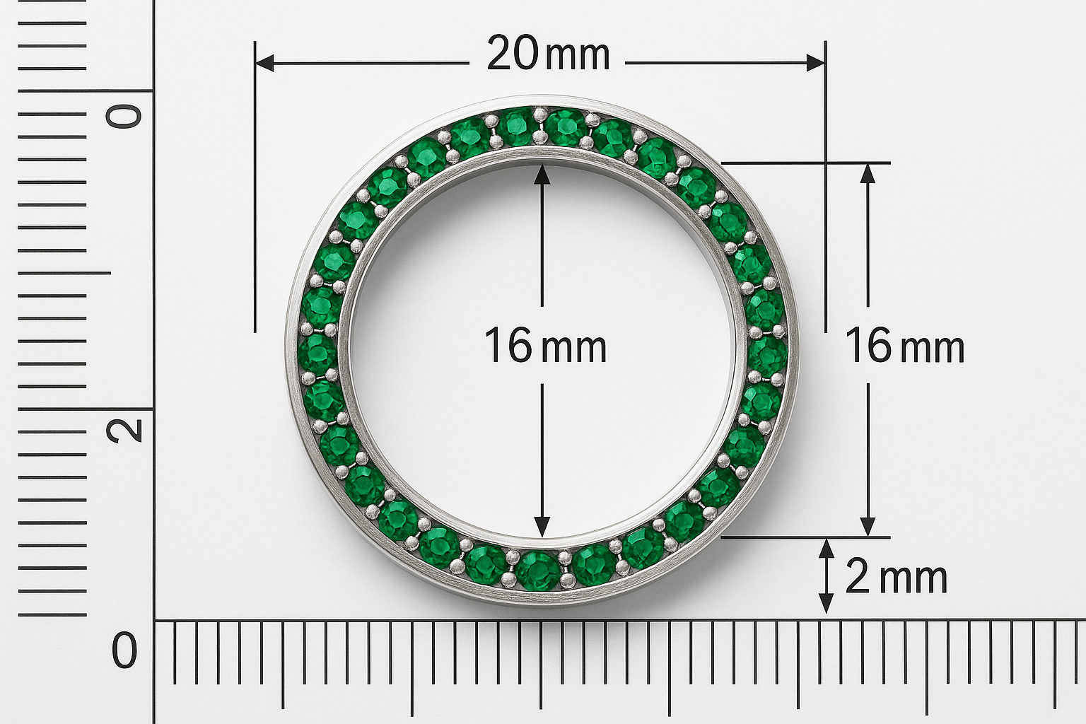 Rg9 Silver Ring - Premium Quality S101525 - Rosa argento