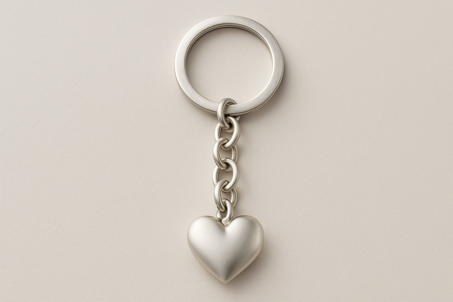 Heart pendant keychain
