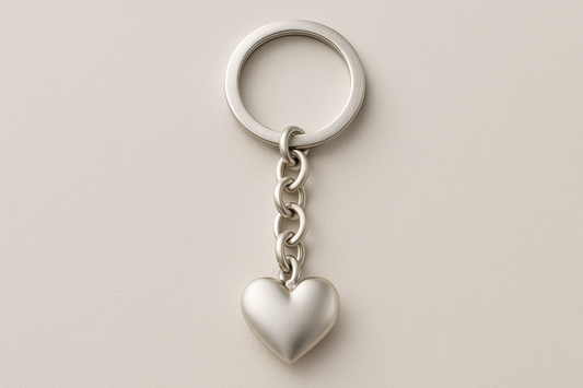 Heart pendant keychain