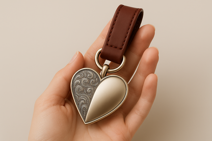 Keychain in Woman's Hand