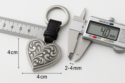 Keychain Measurements - 4cm x 4cm x 2-4mm