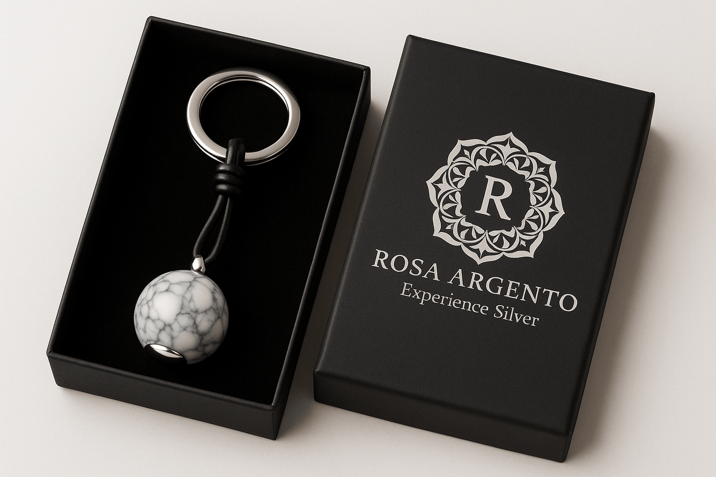 kmr1 keychain S500125 - Rosa argento