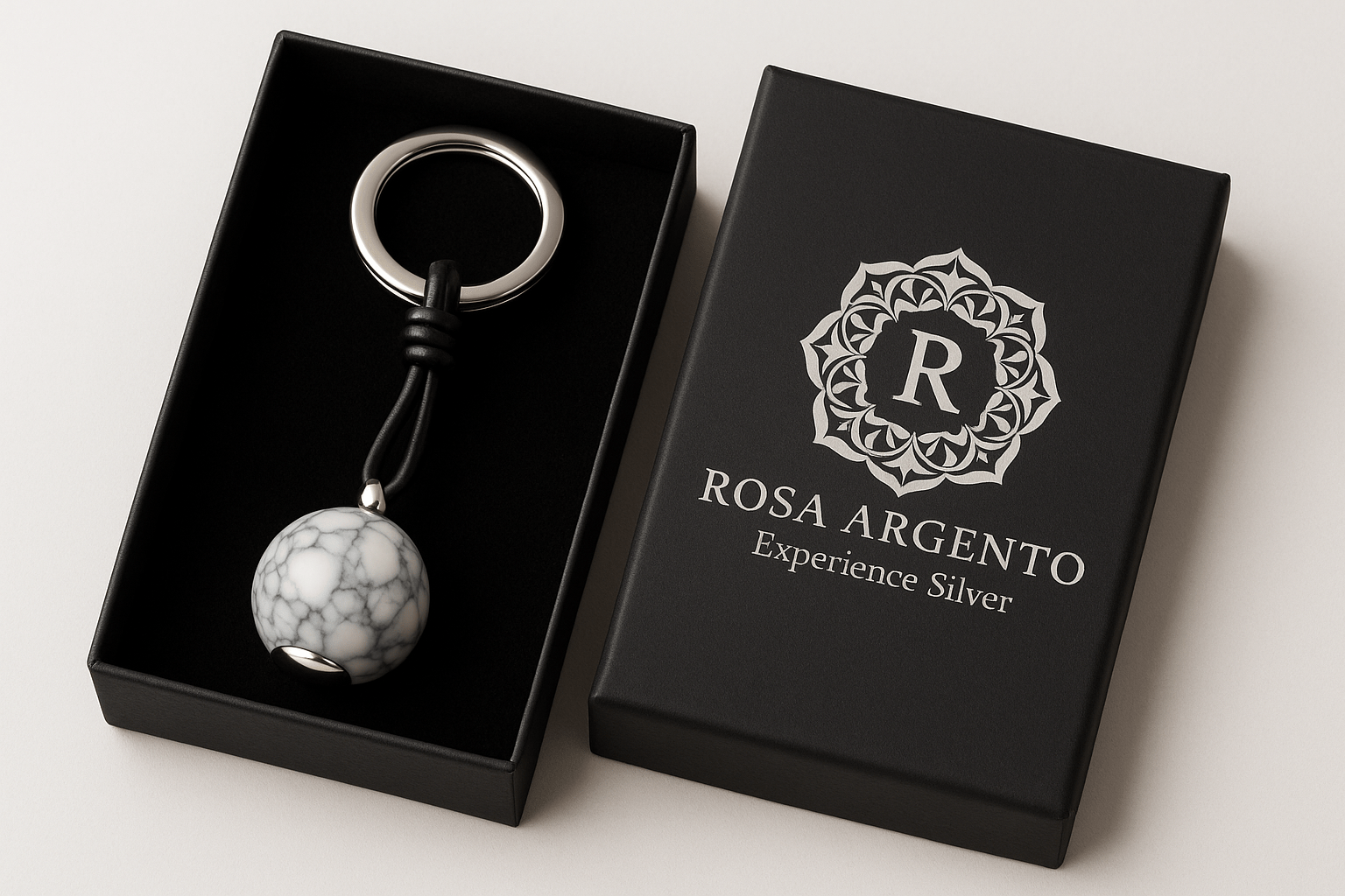 kmr1 keychain S500125 - Rosa argento