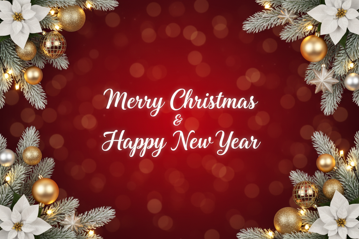 Merry Christmas Vivid Background