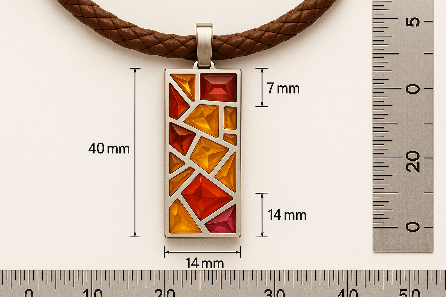 Mosaic Pendant Measurement Guide