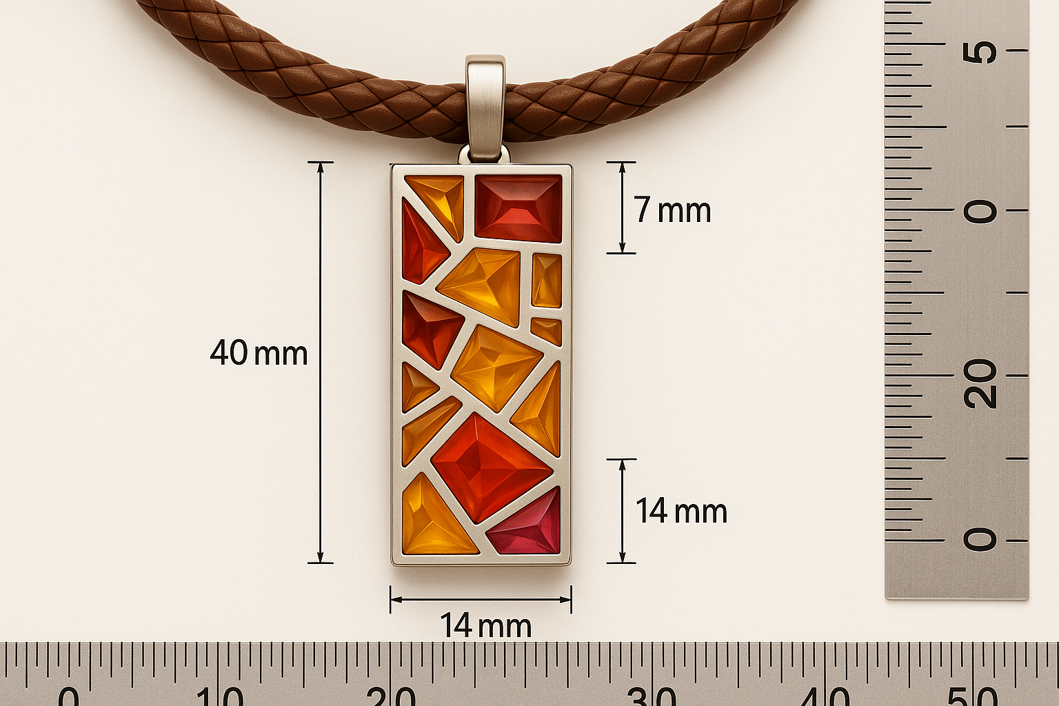 Mosaic Pendant Measurement Guide