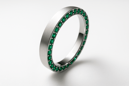 Rg9 Silver Ring - Premium Quality S101525 - Rosa argento