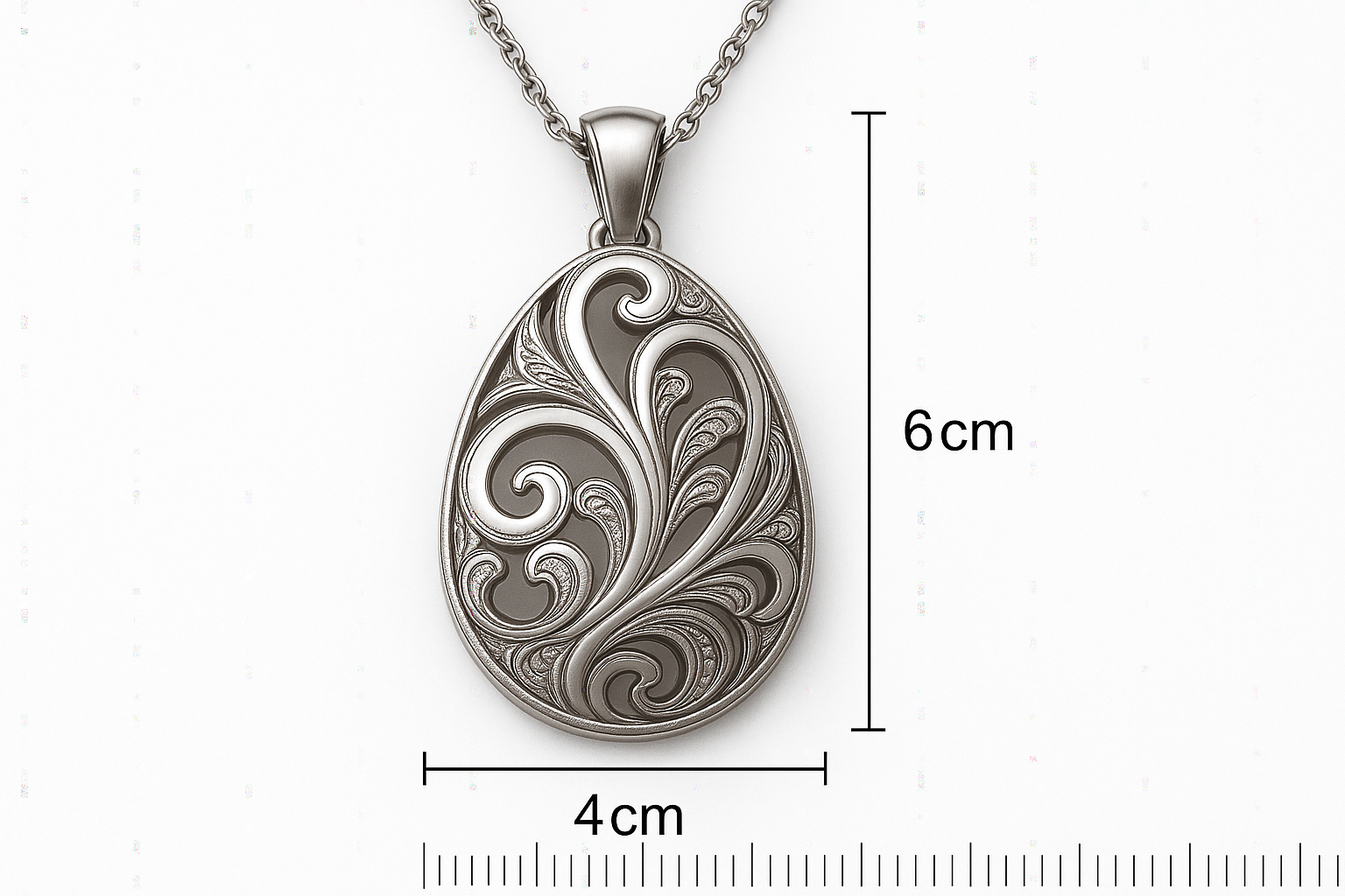 Pendant with measurements