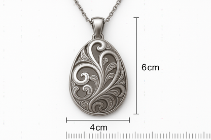 Pendant with measurements