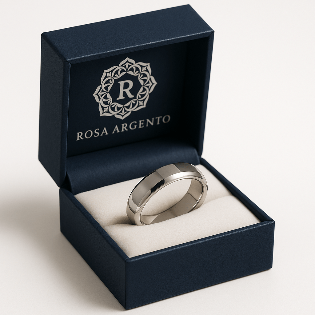 Rp0 Silver Ring - Premium Quality S101625 - Rosa argento