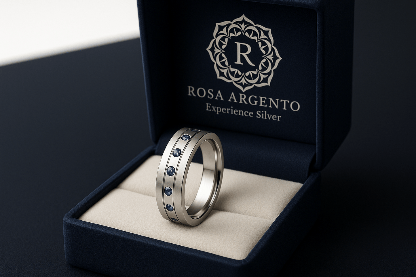 Sterling Silver Ring - Handcrafted Jewelry S101825 - Rosa argento