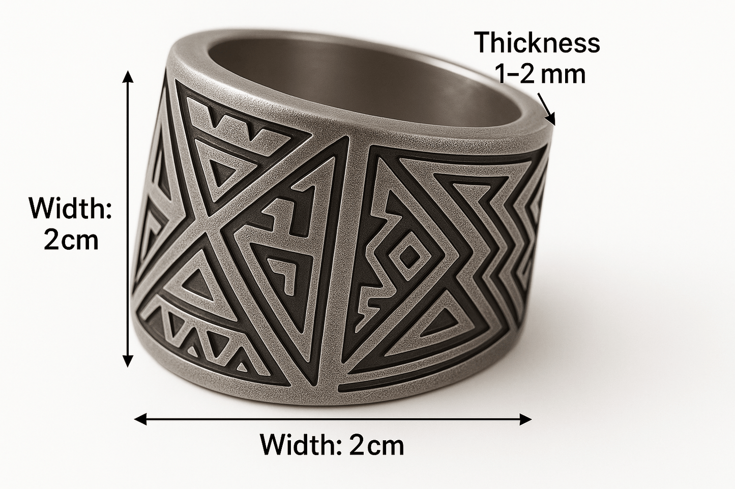 Rb30 Silver Ring - Premium Quality S101725 - Rosa argento