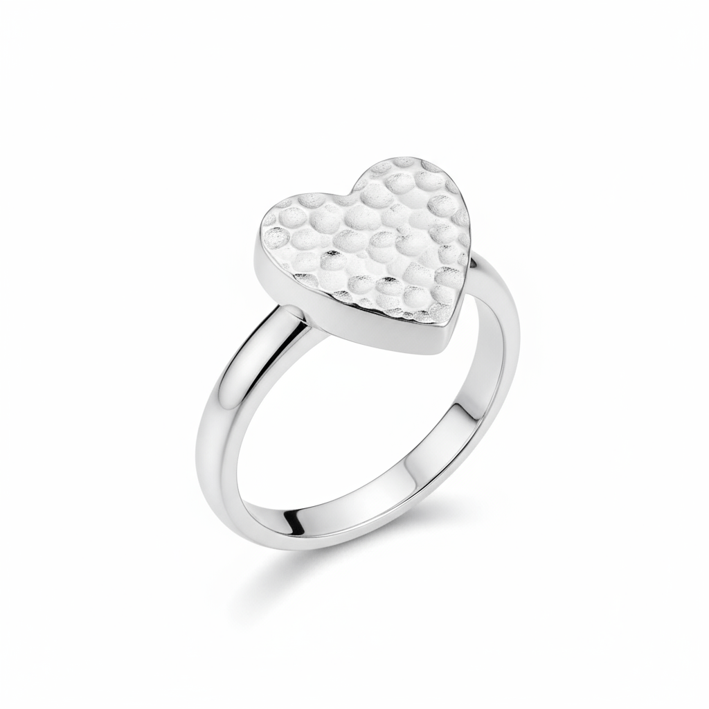 Rsh Silver Ring - Premium Quality S101425 - Rosa argento