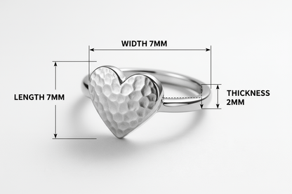 Rsh Silver Ring - Premium Quality S101425 - Rosa argento