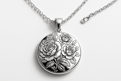 Psn6 necklace S202425 - Rosa argento