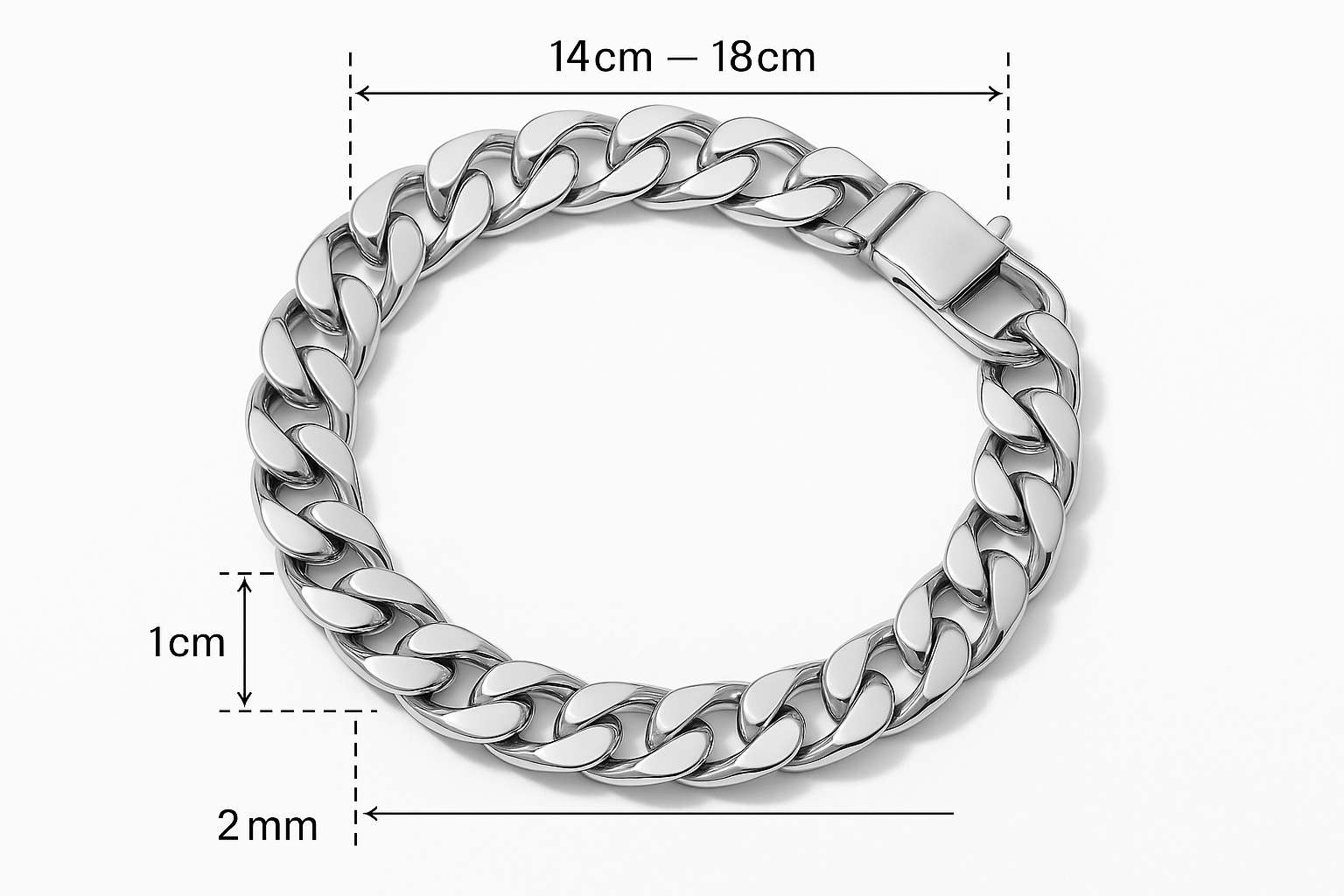 Sterling Silver Bracelet - Handcrafted Jewelry S301925 - Rosa argento