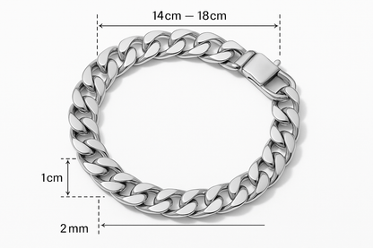 Sterling Silver Bracelet - Handcrafted Jewelry S301925 - Rosa argento