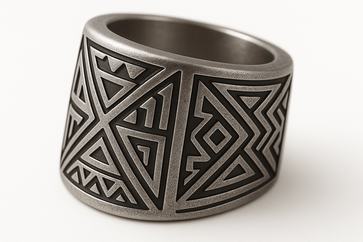 Rb30 Silver Ring - Premium Quality S101725 - Rosa argento