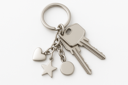 Triple Pendant Keychain Main Product Photo